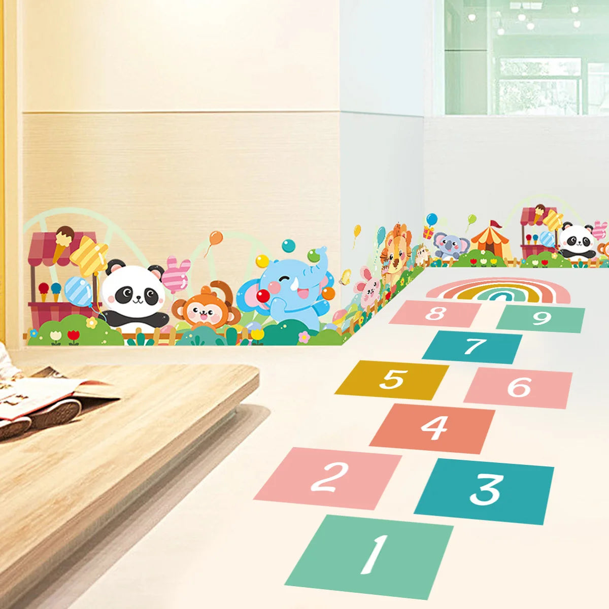 Children Education Wall Sticker for Bedroom Home Kids Stickers 100 Pcs