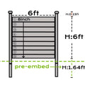 2024 BAS'O Wood Plastic Composite WPC Fence Home Garden Fence Panels Better Than Vinyl PVC Fence Customized Service