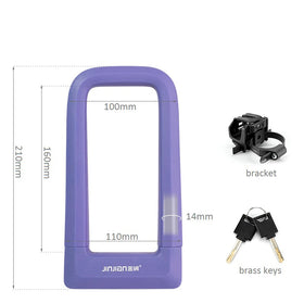 New Arrival RTS Bicycle Lock U-Shape Steel with Silicon Coating Nice Touch and Bike Protection