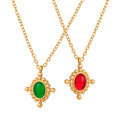 Hot Selling Fashion Trend Stainless Steel 18K Gold Plated Pendant Jewelry Necklace for Women