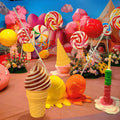 Wedding Backdrops Dropshipping Fiberglass Candy Statues Decor Giant Ice Cream Cone Display for Sale