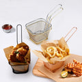 Mesh French Chip Frying Serving Metal French Fries Fry Basket with Long Handle