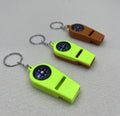 Multifunctional Keychain Whistle Compass for Hiking and Travel for Outdoor Activities and Tours