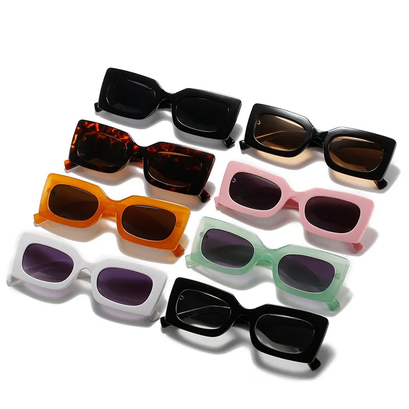 2022 Fashion square Candy Color Sunglasses Women CE Small Frame Custom logo Sunglasses