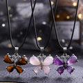 Wholesale Natural Spiritual Natural Crystal Healing Ornament Crystal butterfly Pendant Crafts Decoration