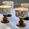 Wholesale Home Decoration Custom Soy Wax French Aromatherapy Style Candle Luxury Glass Jar Scented Candle
