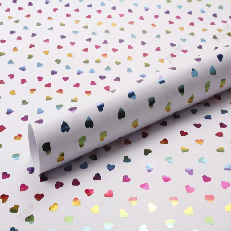 SY Hot Sale Manufacturer Wholesale Custom Printing 50*70cm 80g Art Paper Korean Style Flower Rose Wrapping Stickers Craft
