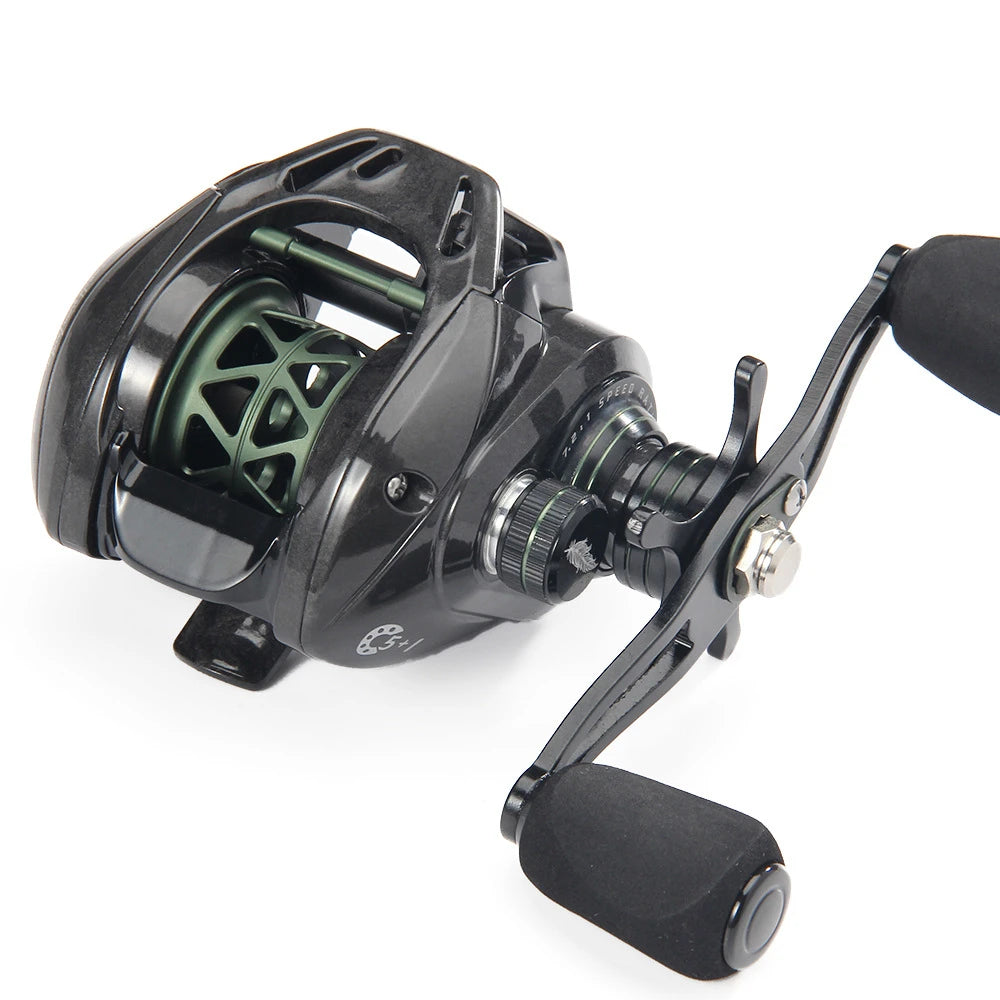 New Arrival Water Drop Wheel Short Shaft Shallow Line Cup 7.2:1 Carbon 5+1BB Casting Reel