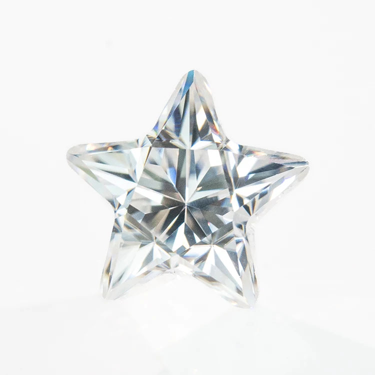 Goldleaf GRA Certified Gems Wholesale DEF VVS Clarity Loose Moissanite Star Cut Moissanite Diamond for Jewelry Making