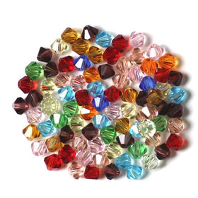 Wholesale 6mm 8mm 10mm Crystal Beads Loose Diamond Shaped Glass Beads for Diy Jewelry
