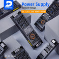 3 Years Warranty Ultra Thin Led Power Supply 60W 200W 300W 400W Dc 24V 12V Led Driver for Led Light