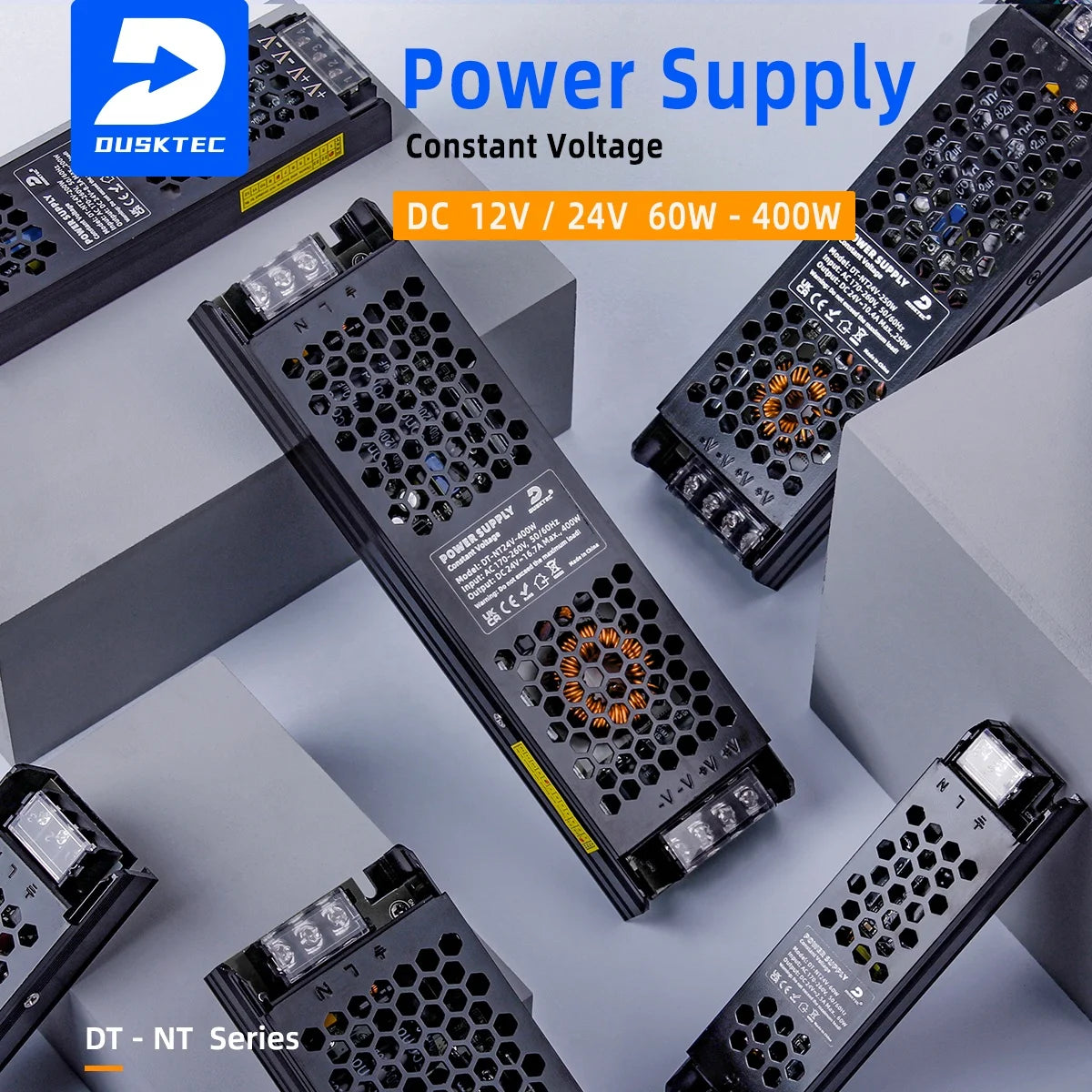 3 Years Warranty Ultra Thin Led Power Supply 60W 200W 300W 400W Dc 24V 12V Led Driver for Led Light