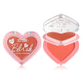 Wholesale Heart Shaped Blush Palette High Pigment Waterproof Face Makeup Cheek Blush Powder Long Lasting Formula