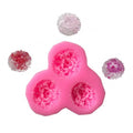 Hengya Silicone Chocolate Mould with 3 Hole Chrysanthemum  Flower Shape. Silicone Sugar Lace Mould 3D Fondant Mermaid Tail