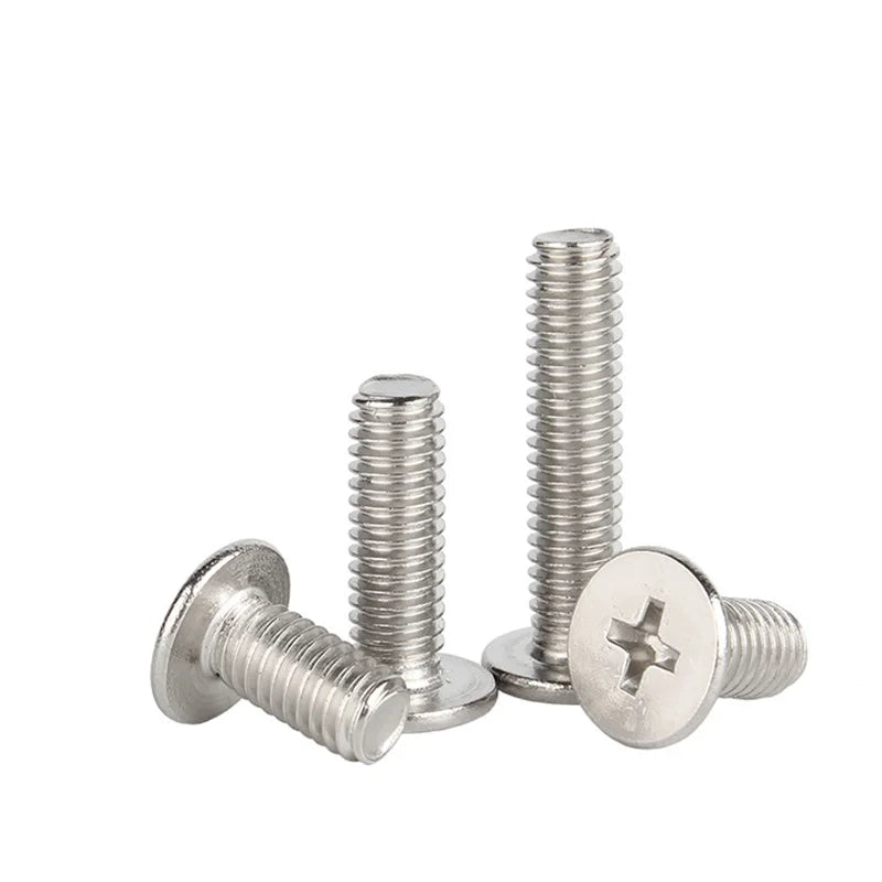 Large Ultra-Big Flat Head Screw Thin Carbon Steel Metric Measurement System