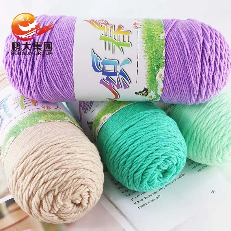 Wholesale Cheap Multiple Colors 100% Acrylic Hand Knitting Yarn