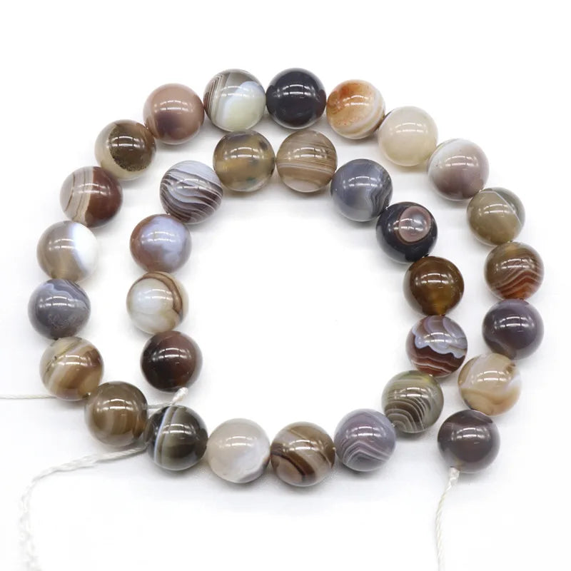 HZ New Natural About 4-12mm Persian Gulf Agate Beads Loose Beads for Necklace Accessories Crystal Jewelry