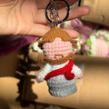 Handmade Crochet Amigurumi Yarn Toys Jesus Keychain Baptism Religious Christians Gift Amigurumis Knitting Crochet Doll Keychain