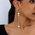 New Fashion Pearl Long Tassel Chain Drop Earrings for Women Design for Women Gifts Jewelry