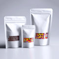 Custom Printed Stand up Pouch Ziplock Food Packaging Kraft Paper Bag With Zipper