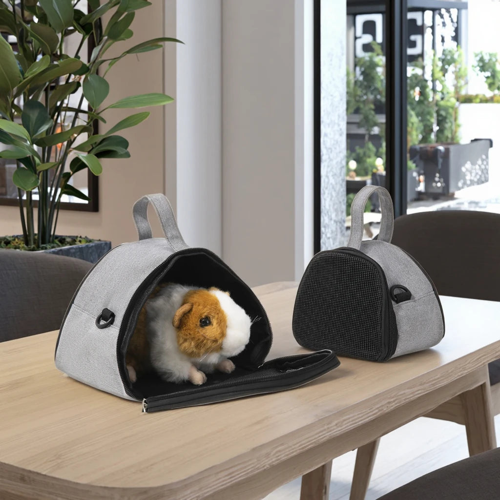 Durable Mesh Fabric Hamster & Squirrel Bag Breathable Customized Small Pet Carrier Bag