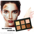 6-Color DIY Makeup Concealer Cream Contour Palette Natural Skin Color Corrector Kit with Free Color Matching Foundation