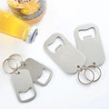 Factory Wholesale Stainless Steel Bottle Opener Simple Fashion Soda Drink Opener Keychain Design Portable Beer Bottle Opener