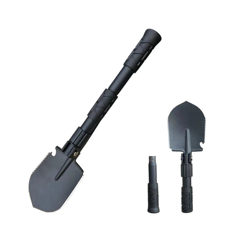 Portable Stainless Steel Spade 4 in 1 Multi-function Folding Outdoor Survival Folding Shovel for Gardening Digging