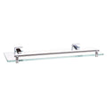 Modern Single Layer Glass Wall-Mounted and Corner Mounted Bathroom Shelf Factory Outlet Bathroom Accessories