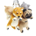 2026 Customized Wool Embroidered Dogs Cats 3D Animals Ecofriendly Durable DIY Key Rings Backpack Charms Ornament Traditional