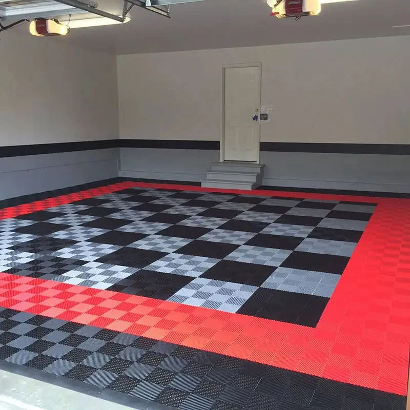 Anti Slip Garage Floor Tiles Interlocking Plastic Deck Mat for Car Parking Outdoor Car Detailing Shop