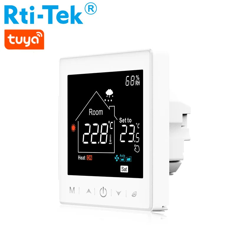 LCD Programmable Electric Heating Thermostat for Under Floor Heating Non Wi-Fi Temperature Controller