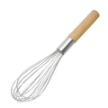 Kitchen Accessories Stainless Steel Egg Whisk Wooden Handle 6 Flex Wires for Hand Mixing Blending Sauce Cream Mixer