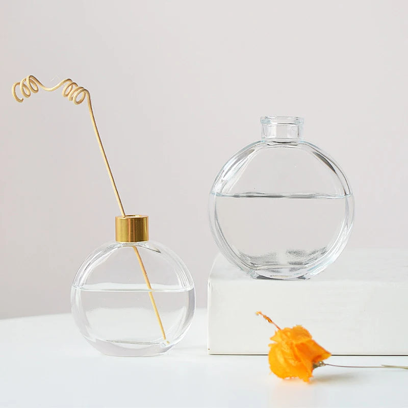 Reihey Glass 150ml Empty Aromatherapy Essential Oil Perfume Reed Diffuse Glass Bottle for Home