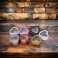 Custom Color Heart Shape Candy Storage Can Metal Chocolate Tin Box