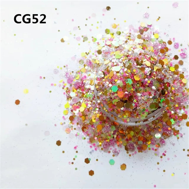 Xucai High Quality Fine Glitter Chunky Body Decoration Cosmetic Powder for Face & Eye for Festivals & Parties