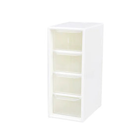 Simplicity Mini Four Grid Tape Storage Box Drawer Type Dustproof Box Office Stationery Storage Box