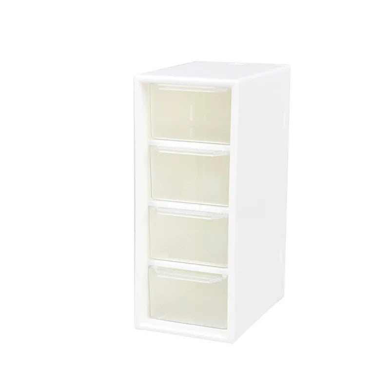Simplicity Mini Four Grid Tape Storage Box Drawer Type Dustproof Box Office Stationery Storage Box