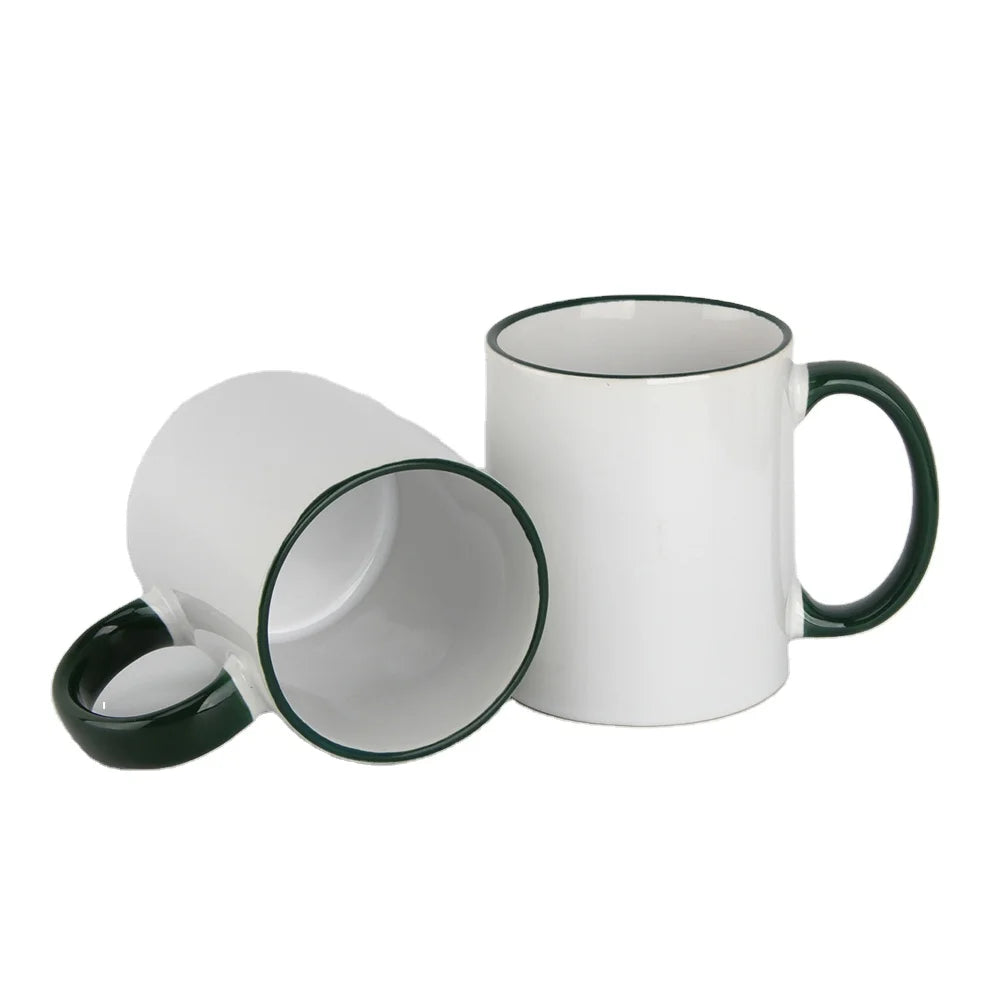 Top Grade Wholesale Custom Blank Porcelain 11oz  Unique Mugs with Logo Ceramic Coffee Cup