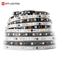 UL Certification Black White Flexible PCB WS2811 Individually Addressable Rainbow Effect Bright RGB Led Strip IP67 65 30