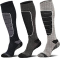 Xinanghui Merino Wool Ski Socks Cold Weather Socks for Snowboarding Snow Winter Thermal Knee-high Warm Socks