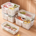 BPA-Free Home Kitchen Pantry PET Plastic Food Storage Container Box Easy-Lock Lid Airtight Set Plastic Type for Food Storage
