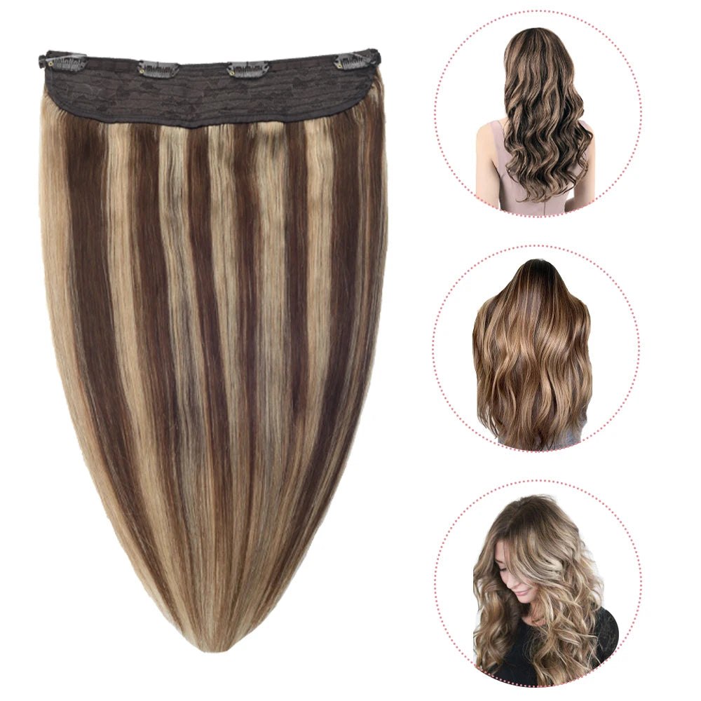 Wholesale Price Double Drawn Brazilian Virgin Hair Wire Hair Extensions 12"~24" Fast Delivery Hair Extensions
