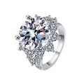 10Carat Moissanite Promise Ring for Women 925 Sterling Silver D Color Flower Moissanite Ring Engagement Ring With Certified