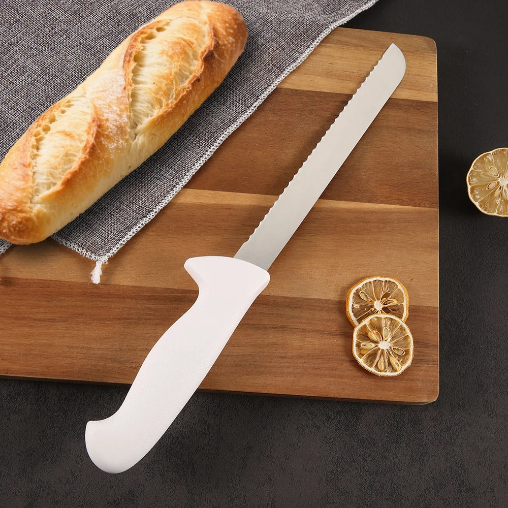 GARWIN 12-Inch Stainless Steel Blade Bread Knife with PP Handle Ambidextrous Design Brushed Finish Dishwasher Safe