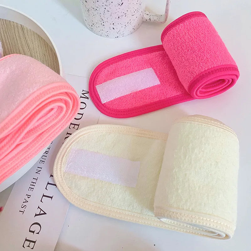 Custom Color Sports Yoga Hairbands Spa and Wash Face Head Wrap for Training Bath Washcloths
