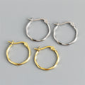 New Fashion Glossy Circle Twisted Wire Hoop Earrings 18k Gold 925 Sterling Silver Trendy Huggie Hoop Earring Women