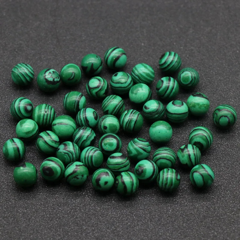 DIY Good Quality Malachite beads about 10mm jewelry ball Aquamarine gemstone Sphere for pendant crystal jewelry