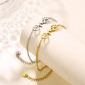 Hot Selling Stainless Steel Electrocardiogram Heart-shaped cat Paw Pendant Bracelet New Smooth Surface Bracelet Wholesale