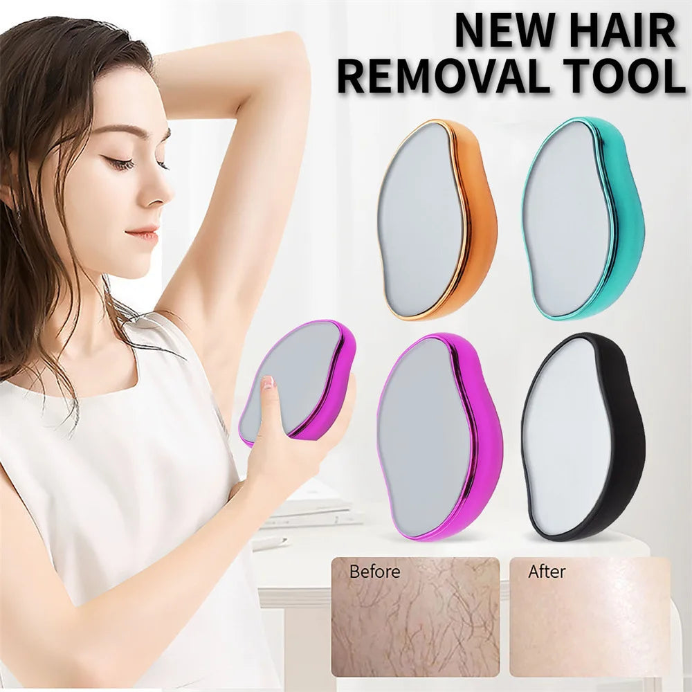 Wholesale Painless Glass Hair Remover Machine for Women | Crystal Face & Body Hair Removal Tool OEM